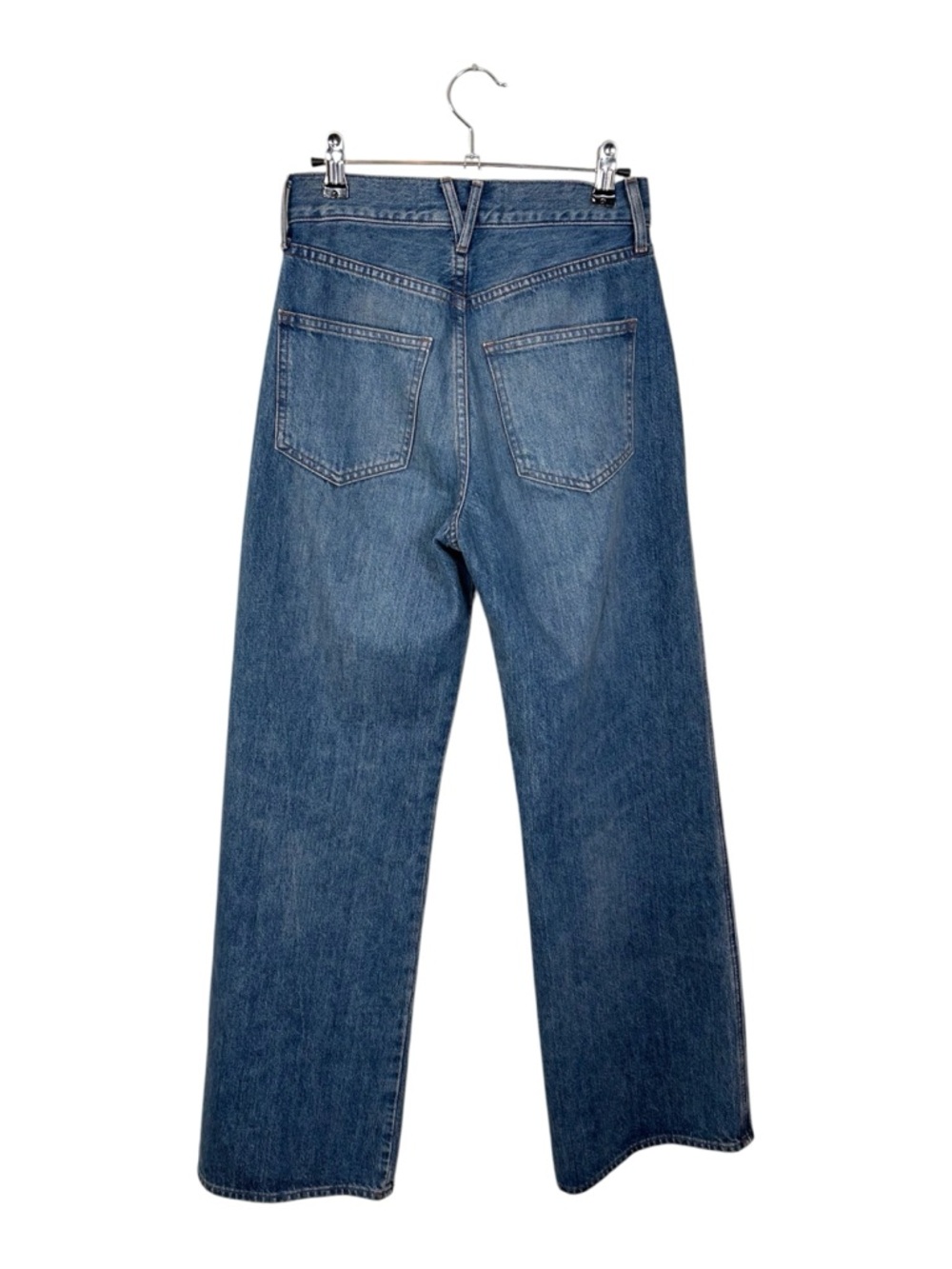 Veronica Beard Taylor Relaxed Wide Leg High Rise Jean - Picture 4 of 9